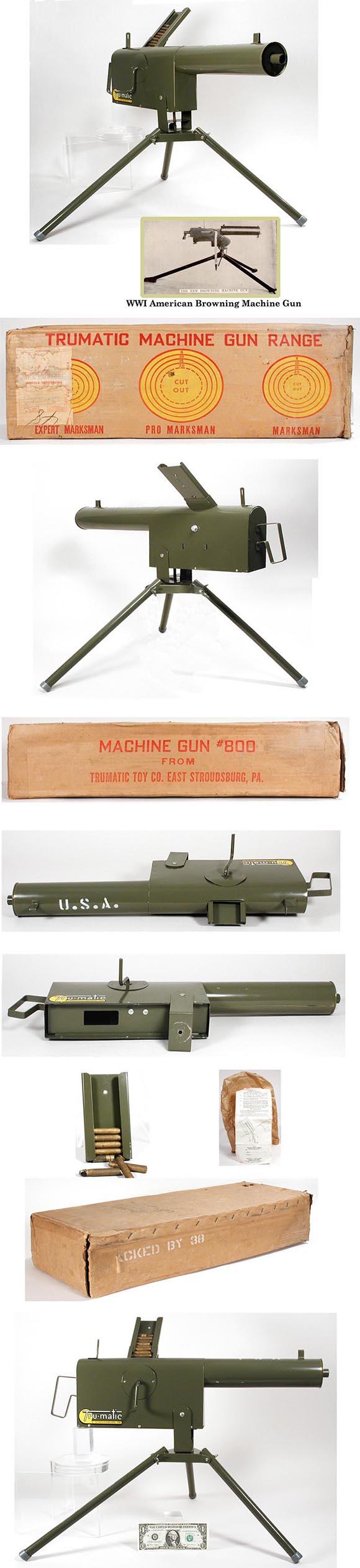 1953 Tru-Matic, No. 800 Machine Gun in Original Box
